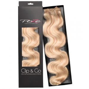 Poze Hairextensions Poze Clip & Go Standard Wavy 55cm 12NA/10B Sunkiss