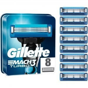 Gillette Mach3 Turbo Men’s Razor Blade Refills 8 st