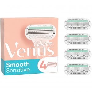 Gillette Venus Smooth Sensitive Razor Blades 4 st