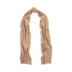 Cable-Knit Wool-Cashmere Scarf