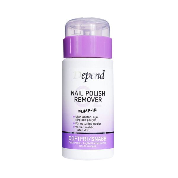 Depend O2 Nail Polish Remover Pump-In Unscented 125 ml
